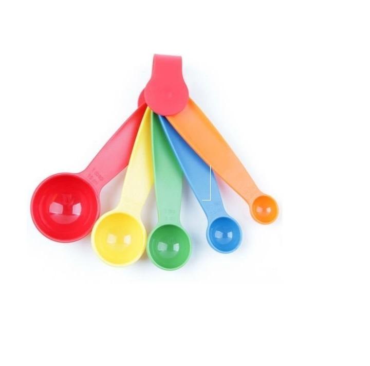 0730 Plastic Measuring Spoons - Set of 5 - SkyShopy 0730 Plastic Measuring Spoons - Set of 5 - SkyShopy